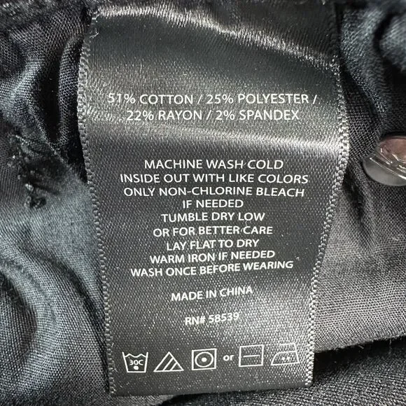 Kut From Kloth CARLO ANKLE SKINNY Size 4 Black Raw Hem Jeans Denim Pants 27x27 - Picture 9 of 10